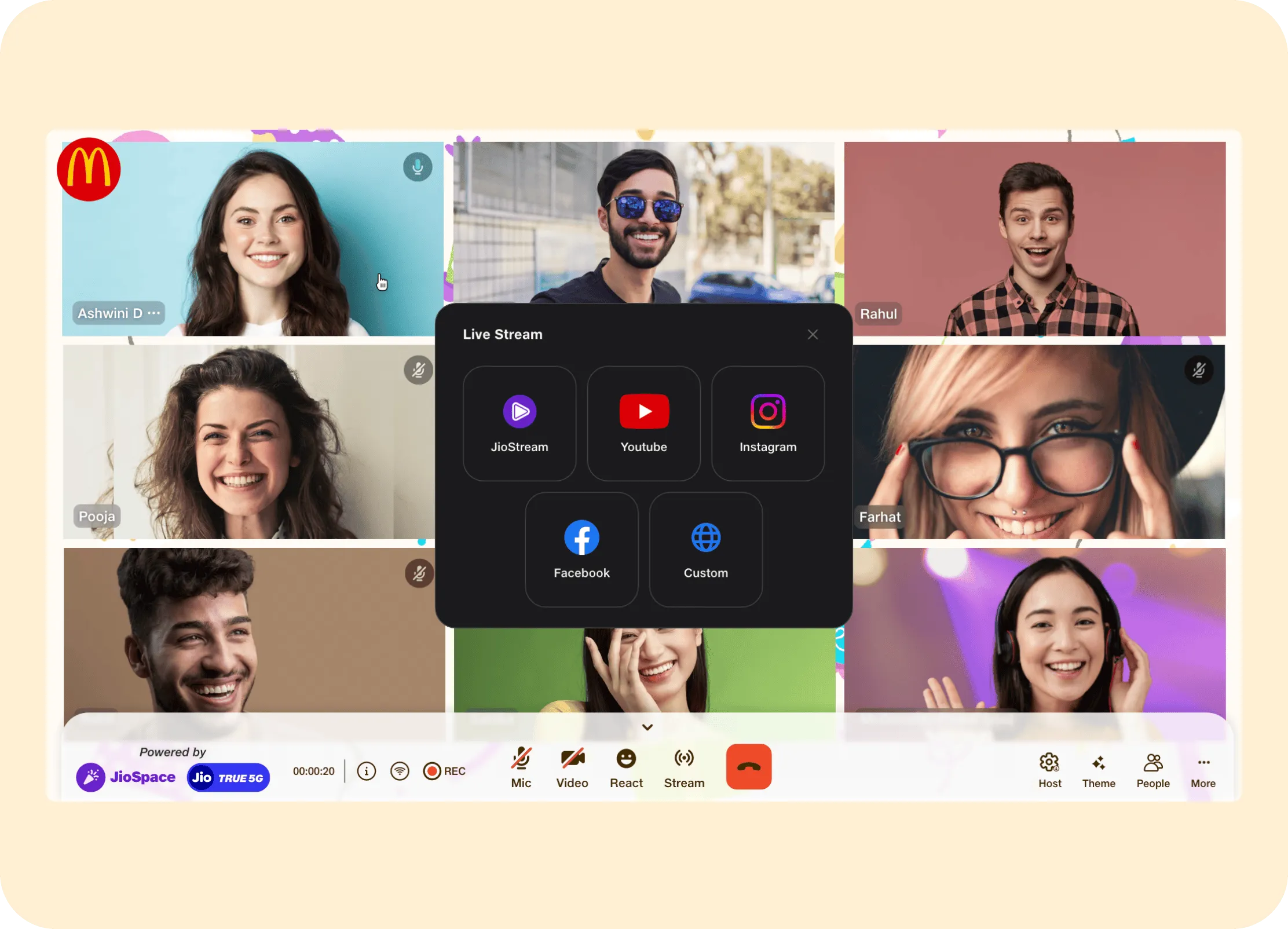 event day-host controls