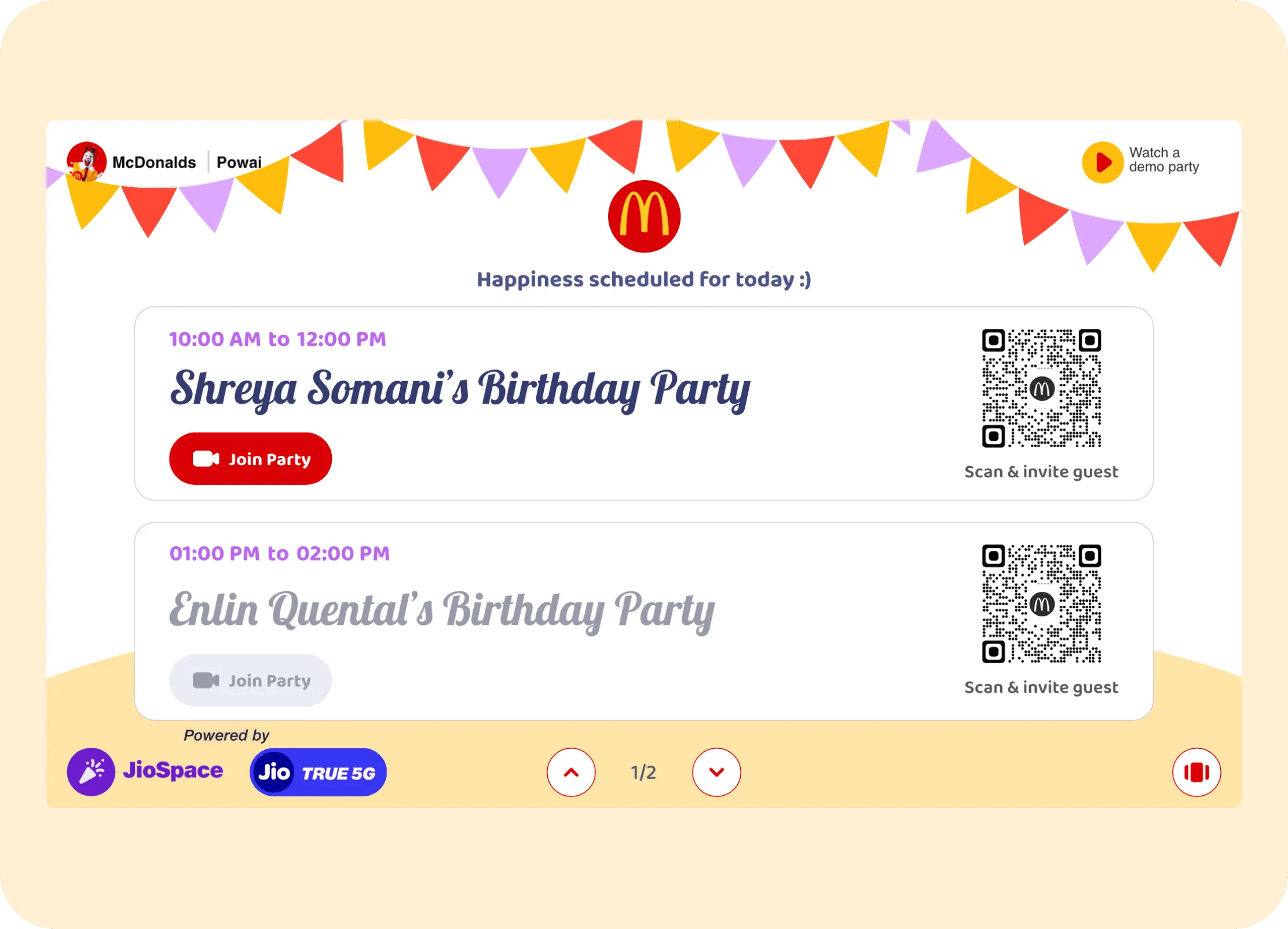 event day-instore experience