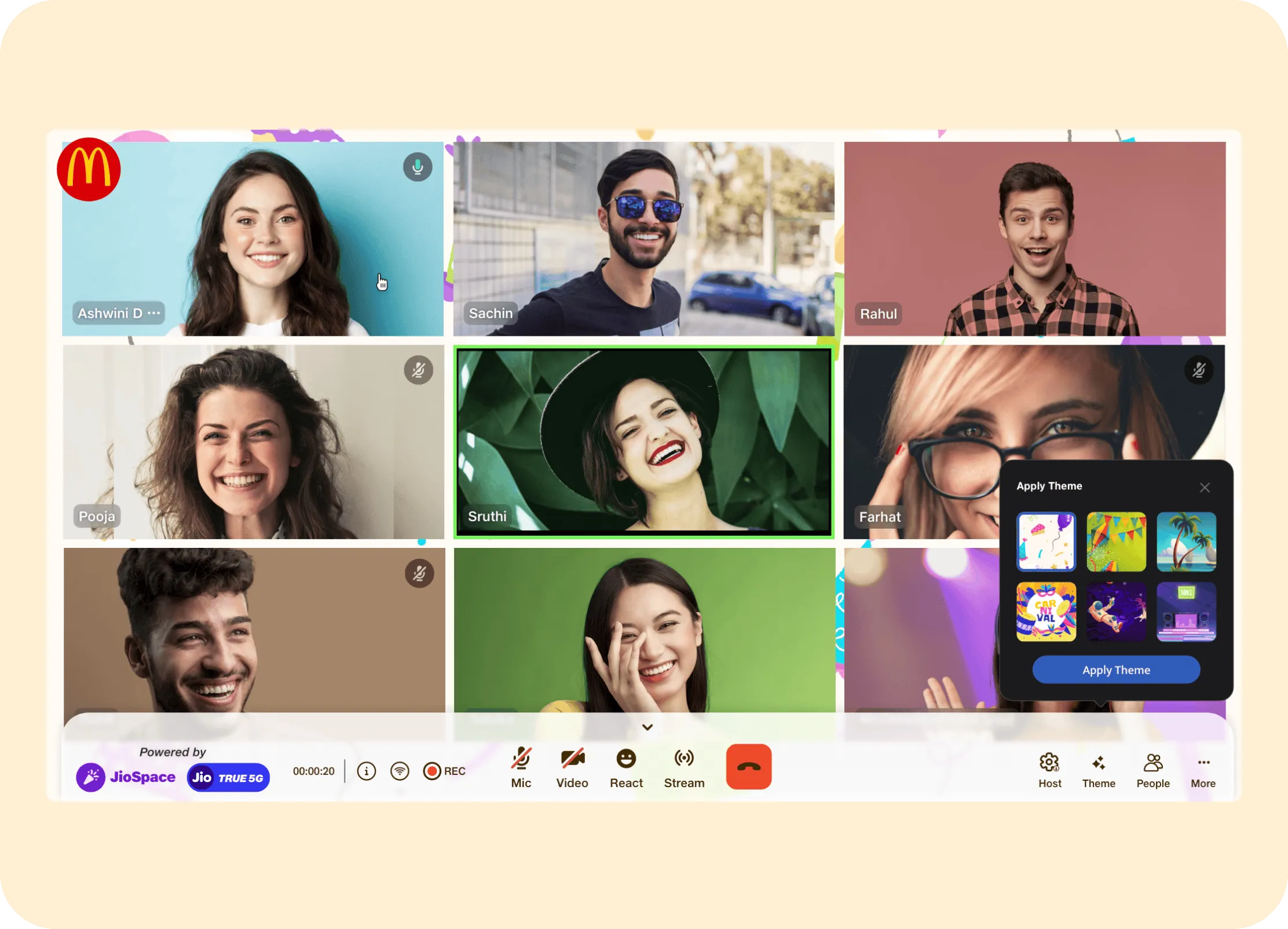 event day-host controls
