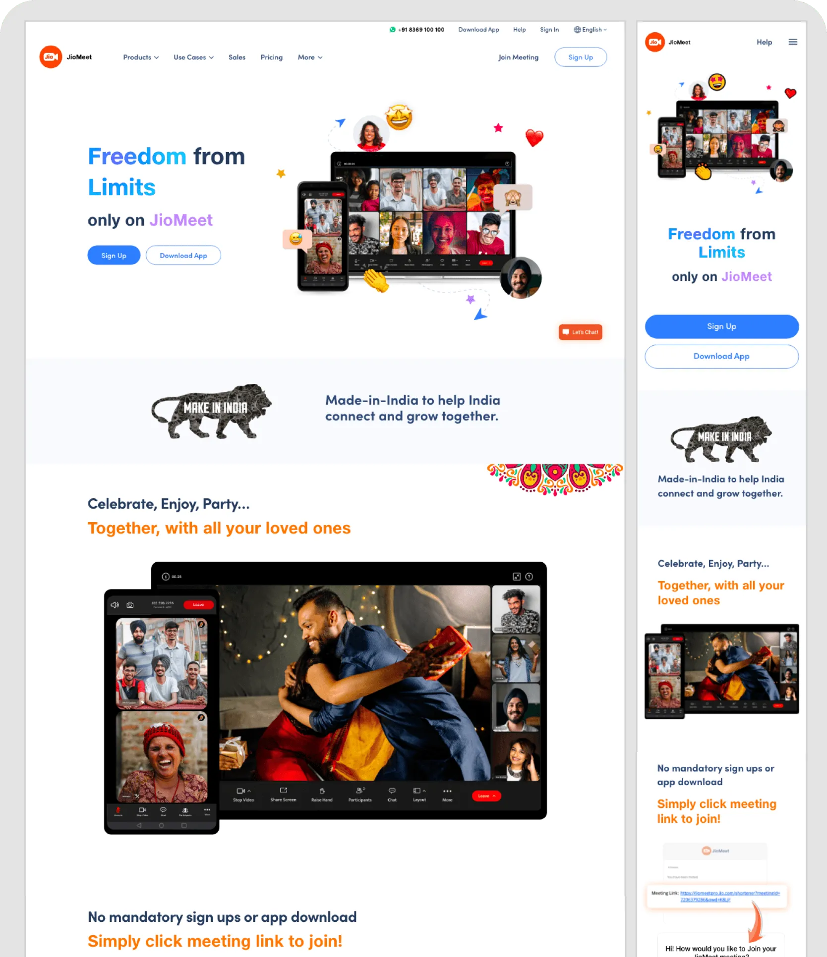 jiomeet retail product page