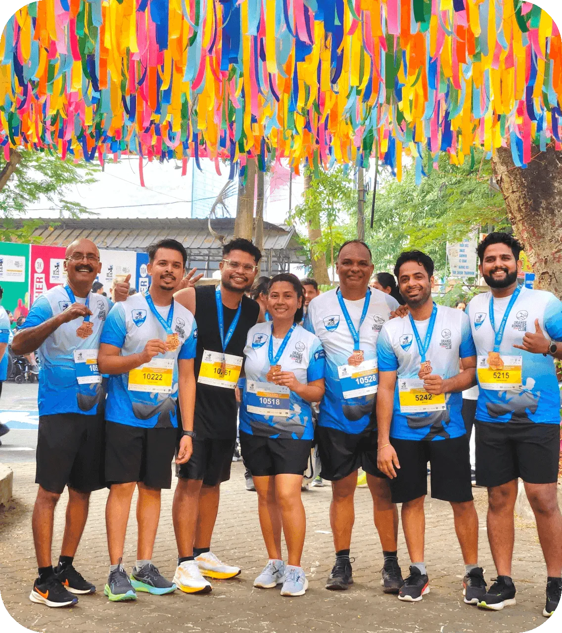 a recent 10k run with families