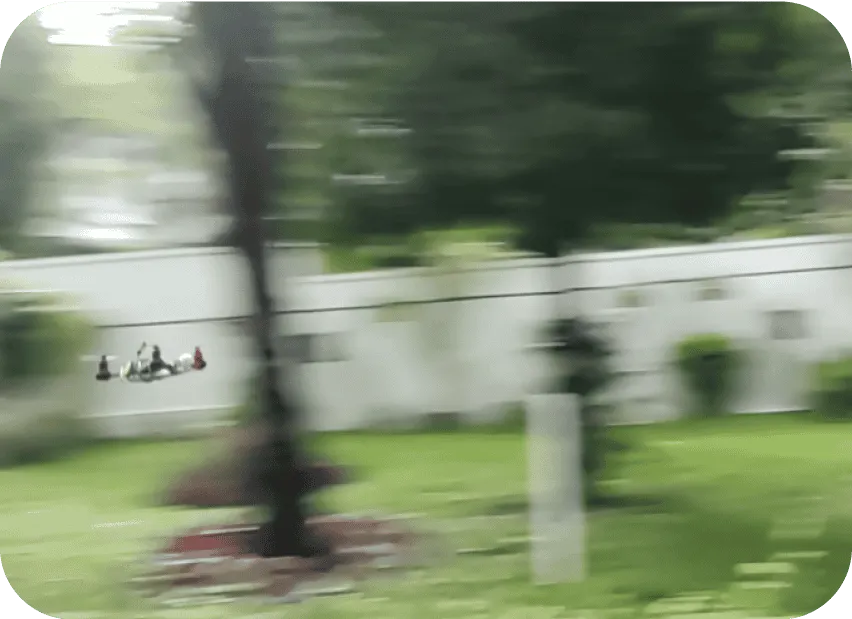 a fast photograph of my drone flying